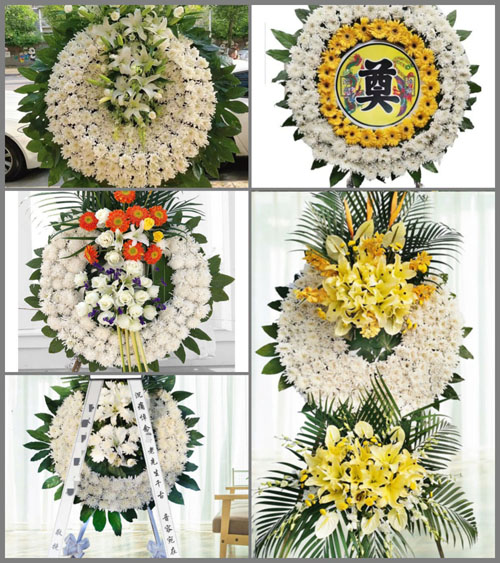 湖北孝感市大悟县刘集镇马岗村花圈速递